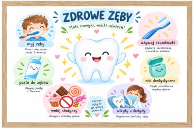 Plakat Edukacyjny Zdrowe Zęby