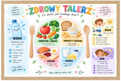 Plakat Edukacyjny Zdrowy Talerz